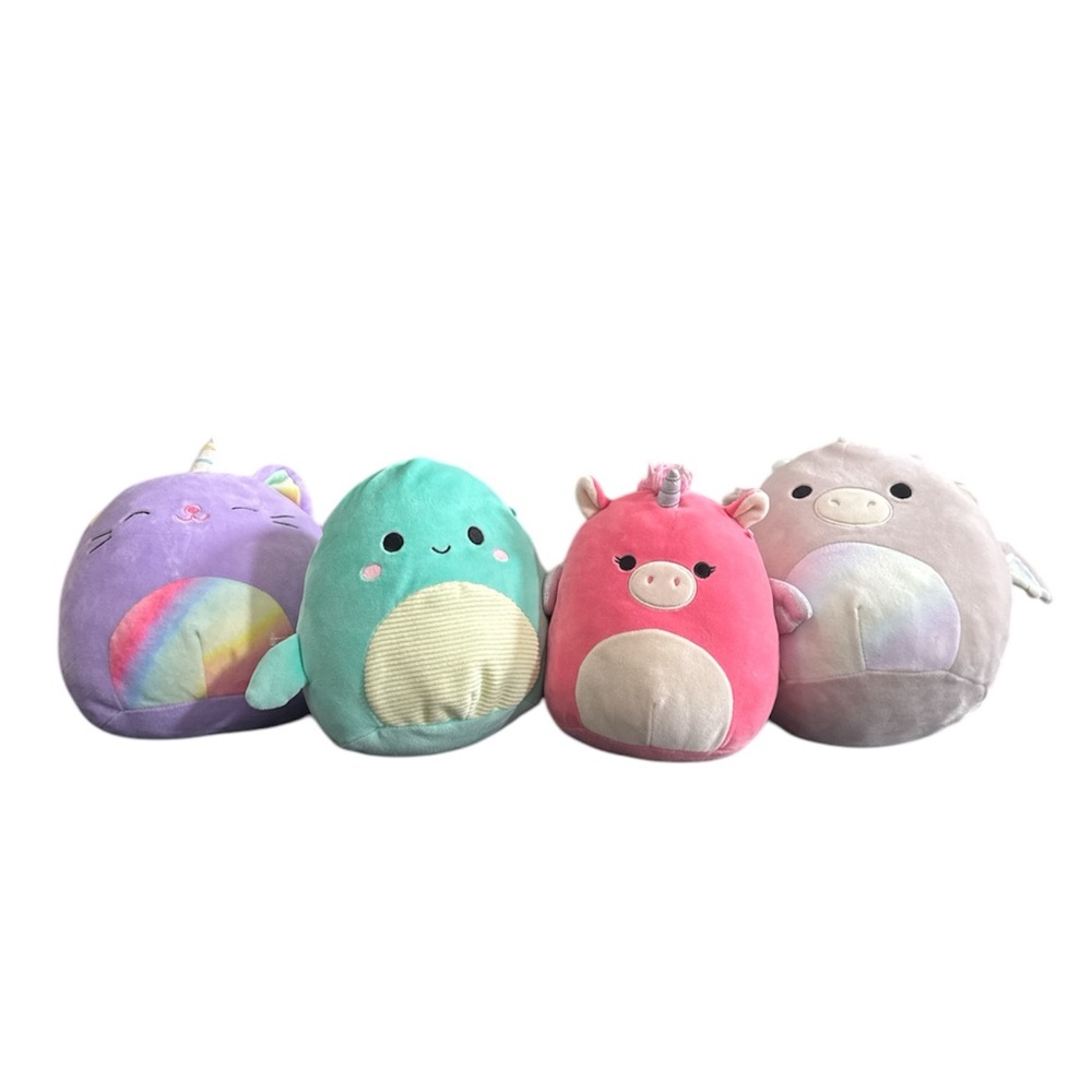 Squishmallows Pets Lot of 4 Plush Toys